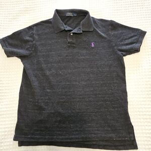 Polo Ralph Lauren Men's Black Polo Shirt Short Sleeve Regular Fit Logo L
